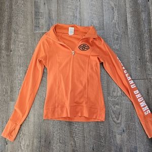 Cleveland Browns NFL long sleeved quarter zip with thumb hole